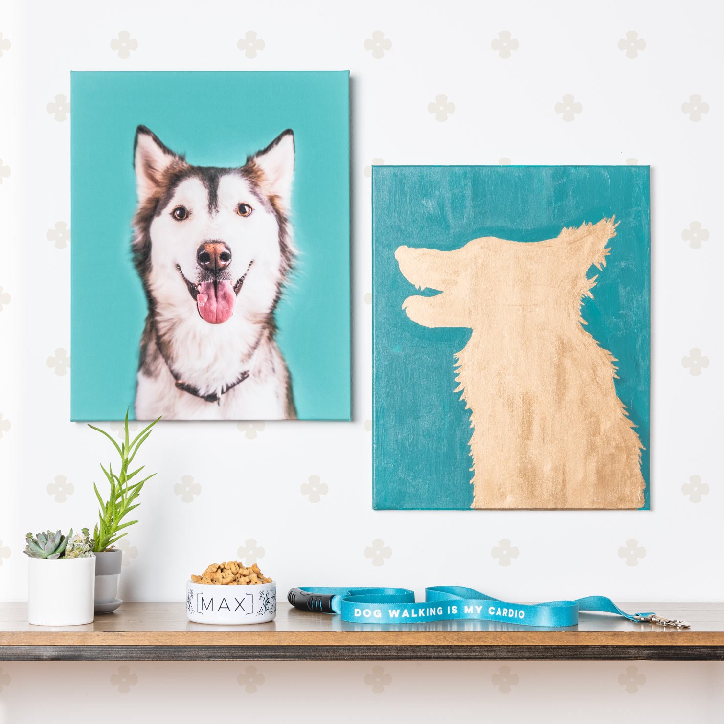 How to Make DIY Dog Silhouette Canvas Art The Bark