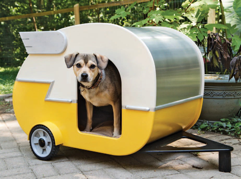 DIY Shasta-Style Puppy Camper Playhouse 