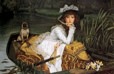 James Tissot: Young Lady in a Boat